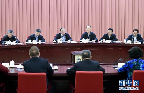 图为全国政协在北京召开第58次双周协商座谈会，围绕“重视特殊教育”建言献策。全国政协主席俞正声主持会议并讲话